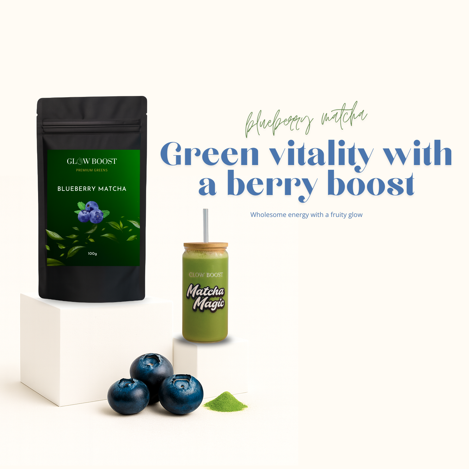 Ceremonial Grade Blueberry Matcha