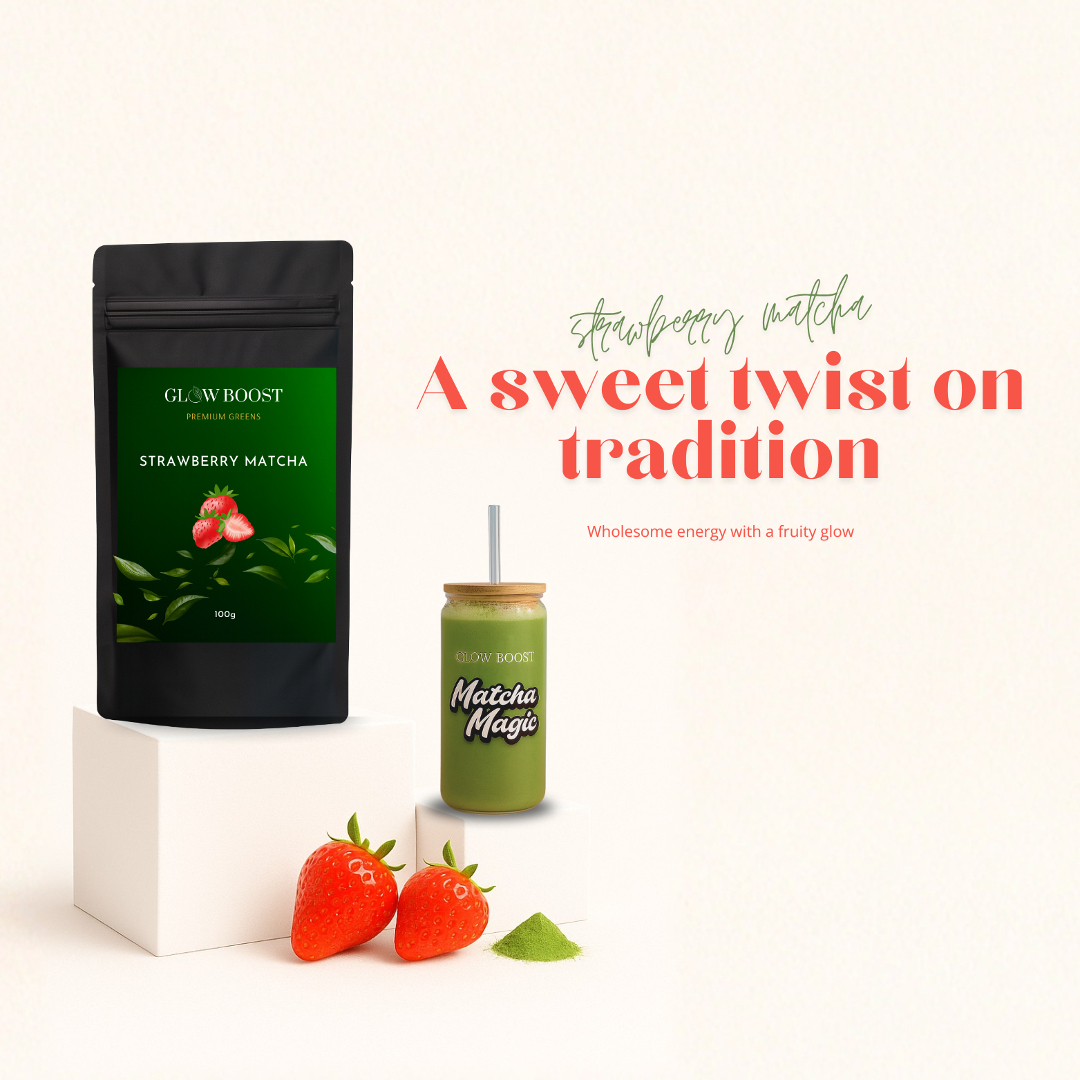 Ceremonial Grade Strawberry Matcha